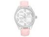 Ceasuri femei Fossil - The Head Turner - Pink Leather Band/White/Pink Mother Of Pearl Dial