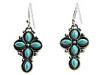 Diverse femei Lucky Brand - Quilted Kaleidoscope Mini Cross Earrings - Turquoise