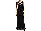 Rochii femei ABS Allen Schwartz - Prom Dress- V-Front Strap Draped Dress - Black