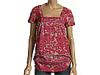 Tricouri femei DKNY - Stamp Floral Print Pleated Blouse - Trooper Combo