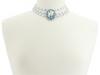 Diverse femei tarina tarantino  - china blue 3 row pendant necklace -