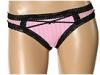 Lenjerie femei Betsey Johnson - Zipper Stripe Lo-Rise  Wide Side Thong - Bubblegum