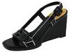 Sandale femei Cole Haan - Moira Air Sling - Black/White Leather/Black Patent