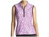 Tricouri femei Adidas - ClimaCool&reg; Sleeveless Printed Mosaic Polo Shirt - White/Pucker/Pinky/Deck