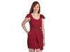 Rochii femei BCBGeneration - Layered Shoulder Dress - Raspberry Wine