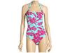 Special Vara femei Tommy Bahama - Stem Floral Shirred One Piece - Scuba/Crushed Berry