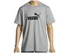 Tricouri barbati Puma Lifestyle - Heathered #1 Logo Tee - Athletic Grey Heather/Black