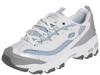 Adidasi femei Skechers - Digginit - White/Silver/Blue