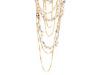 Diverse femei Chan Luu - Silk with Sequin Beads on Multi Strand Necklace - White/Gold