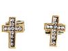 Diverse femei lucky brand - pave cross stud earrings