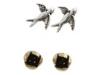 Diverse femei fossil - double up bird stud earring set -