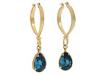 Diverse femei Jessica Simpson - Berry Bijoux Twist Stone Hoop Earrings - Blue/Gold
