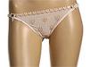 Lenjerie femei Moschino - Laced Heart Thong With Bow Detail - Cream