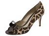 Pantofi femei Via Spiga - Derby - Brown Giraffe Linen