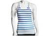 Tricouri femei Nike - Striped Dri-FIT&reg  Rib Tank - White/(Italy Blue)
