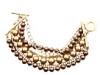 Diverse femei Carolee - Cafe Mocha Multi-Row Bracelet - Gold Multi