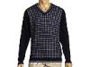 Bluze barbati adidas - checkered v-neck sweater -