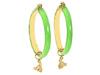 Diverse femei Disney Couture - Bambi Hoop Earrings - Gold/Neon Green