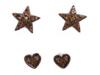 Diverse femei fossil - star/heart motif duo earring set -