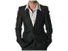 Jachete barbati Jean Paul Gaultier - Pinstriped Cotton/Linen Blazer - Black With Beige Stripe
