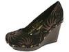 Pantofi femei Irregular Choice - Spinning Top - Black/ Bronze Printed Suede