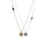 Diverse femei Lucky Brand - BFF Summer Smiley Face Necklace - Two Tone