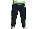 Pantaloni femei Nike - Yoga Basics Capri - Classic Charcoal/Citron/Purple Slate/(Citron)