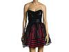Rochii femei Betsey Johnson - Evening Sequin Stripe Dress - Black