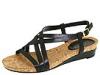 Sandale femei Ralph Lauren - Alyssa Cork Sandal - Black Vachetta