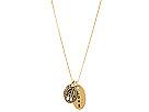 Diverse femei Lucky Brand - Love Leaf Peace Necklace - Gold