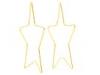 Diverse femei Andrew Hamilton Crawford - Wire Form Earrings Gold - Stars
