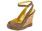 Sandale femei Ralph Lauren Collection - Haylee - Olive Suede/Gold Fleck Cork