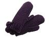 Special Iarna femei Jessica Simpson - Knit Mittens with Pom Poms - Purple