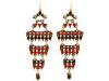 Diverse femei lucky brand - indio tiered chandelier earrings - multi