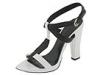 Sandale femei Donna Karan - 883922 - White Soft Patent / Black Calf