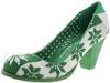 Pantofi femei Irregular Choice - Apres Ski - Green/White Knit