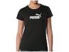 Tricouri femei Puma Lifestyle - #1 Logo Tee W - Black/White