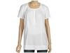 Tricouri femei DKNY - Short Sleeve Shirt w/ Tucks - Classic White