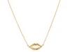 Diverse femei Jules Smith - Kiss Kiss Petite Necklace 30\" - Yellow Gold