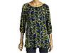 Bluze femei DKNY - Reptile Riot Knit Smocked Peasant Top - Bombay