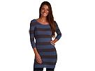 Bluze femei Free People - We The Free Tea Stripe Skinny Tunic - Charcoal/Blue