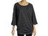 Tricouri femei French Connection - Cecille Stripe Tunic - Charcoal Mel
