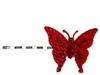 Diverse femei Tarina Tarantino  - Small Butterfly Bobby Pins - Red