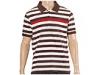 Tricouri barbati Puma Lifestyle - Wimbledon Polo Shirt - White/Chocolate Brown/Chilli Pepper-5873ee64f1984bbd
