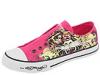 Adidasi femei ed hardy - rhinestone lowrise - fuchsia