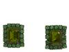 Diverse femei rachel leigh - mcinnis crystal stud earrings - peridot