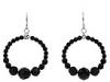 Diverse femei chan luu - bead ring earrings - jet