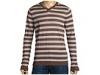 Bluze barbati Converse - LS Gauzy Striped V-Neck Sweater - Earth