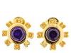 Diverse femei Andrew Hamilton Crawford - Owl Earrings Gold - Purple