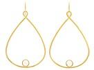 Diverse femei Andrew Hamilton Crawford - Resin Tear Drop Earrings Gold - Clear